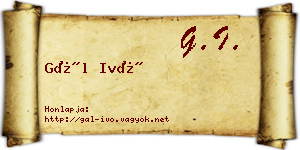 Gál Ivó névjegykártya